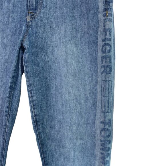 Tommy Hilfiger Jeans Skinny Leg Logo Print Denim Pants‎ Blue Size 26 WP614 - Picture 3 of 7